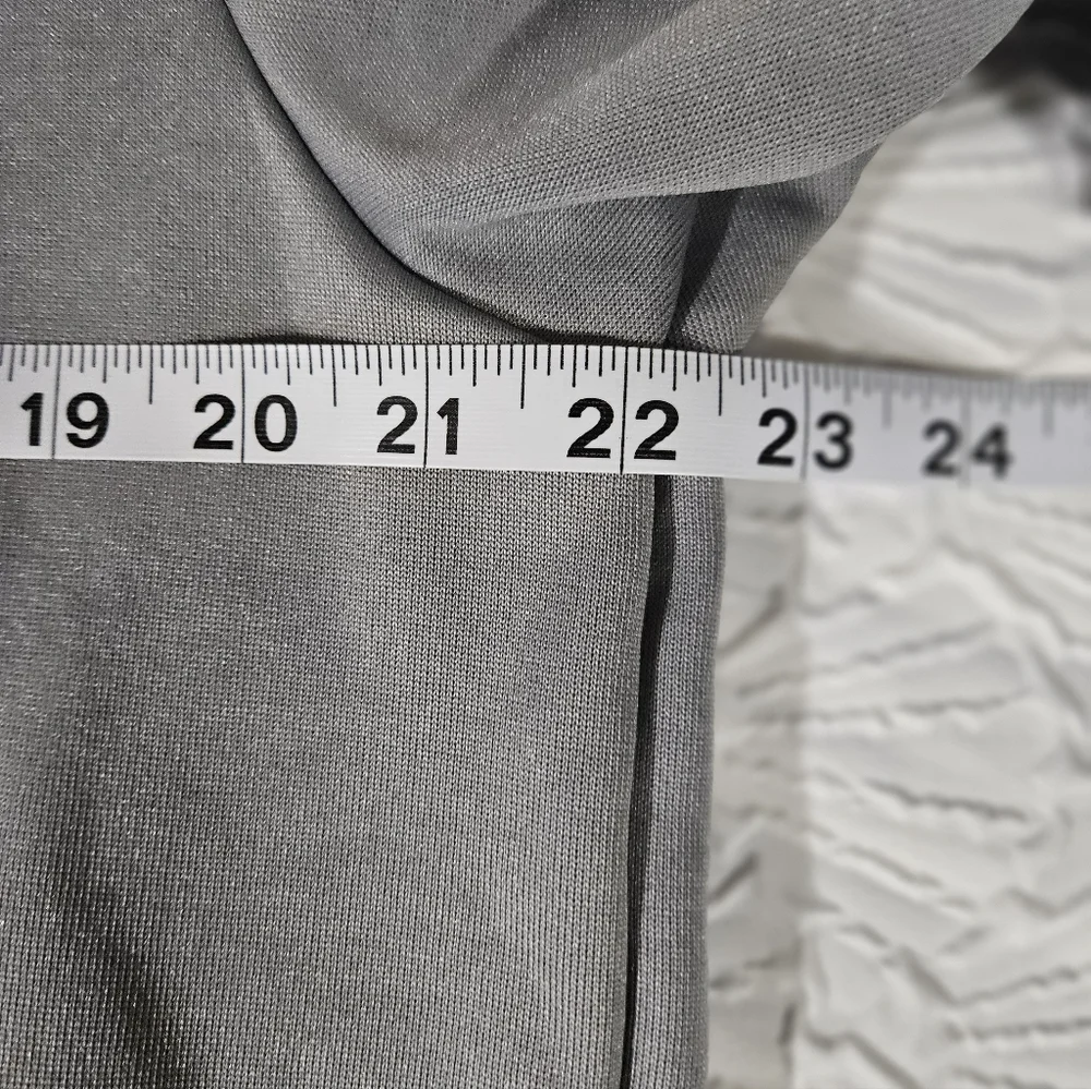 Adidas Gray Track Jacket with Black Stripes Size Large - Picture 10 of 10